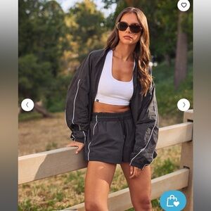 Oner Active Oversized Piped Woven Track Shorts